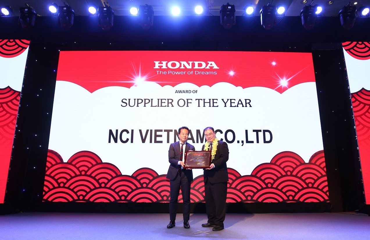 NCI (Việt Nam) vinh dự nhận giải thưởng “Nhà cung cấp của năm” từ Công ty Honda Việt Nam