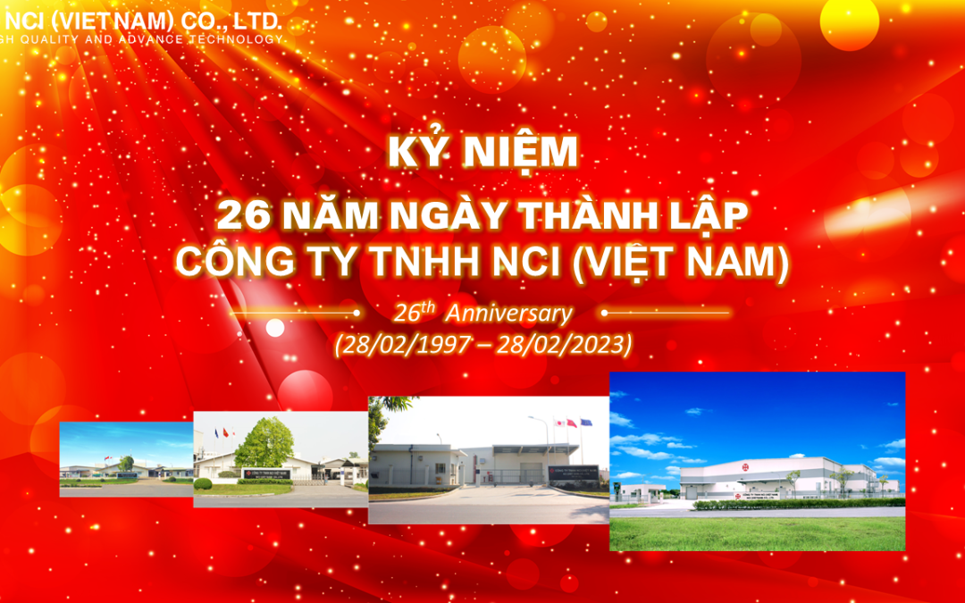 Celebrating 26 years of establishment of NCI (Vietnam) Co., Ltd.