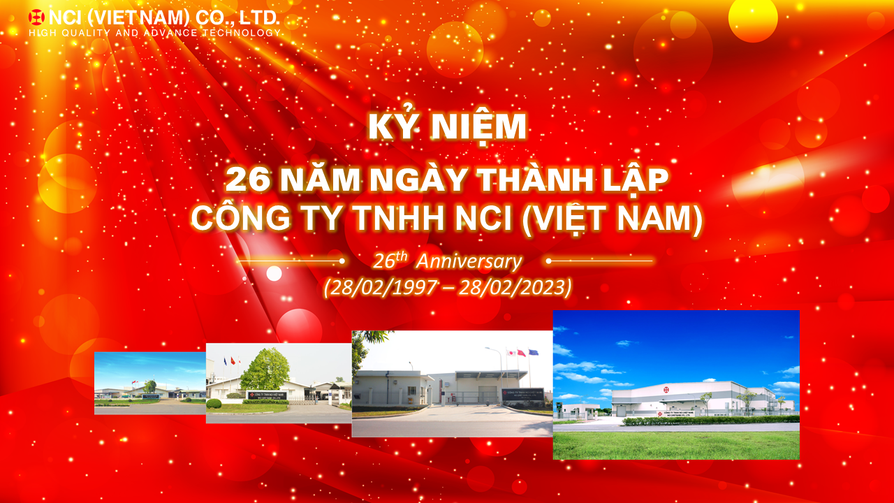 Celebrating 26 years of establishment of NCI (Vietnam) Co., Ltd.